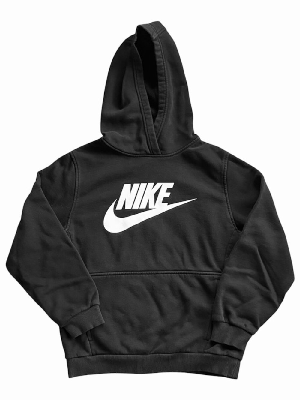Nike Sportswear Club Fleece Big Kids' Hoodie Black Hooded Sweatshirt size L